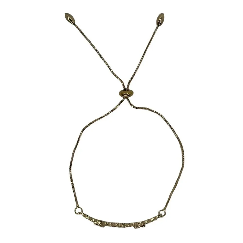 Bee and Honeycomb Hive Adjustable Bracelet Gold Color - Picture 4 of 7